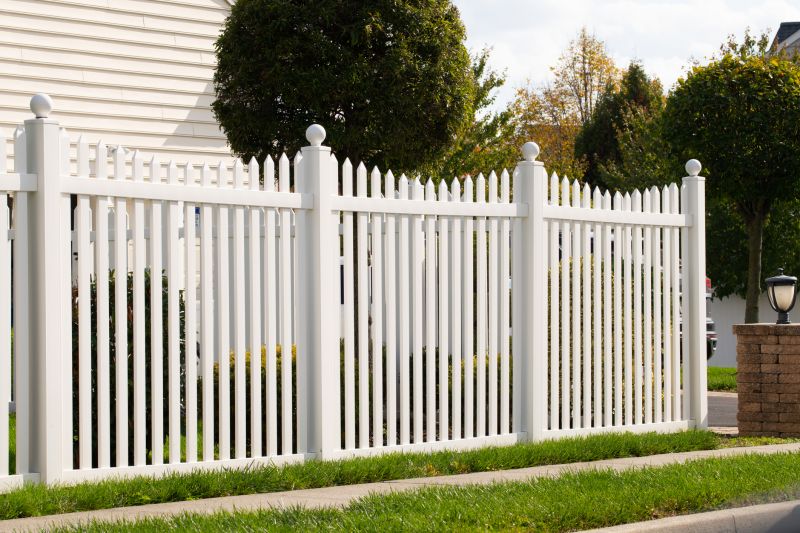 White Pvc Fence Installation